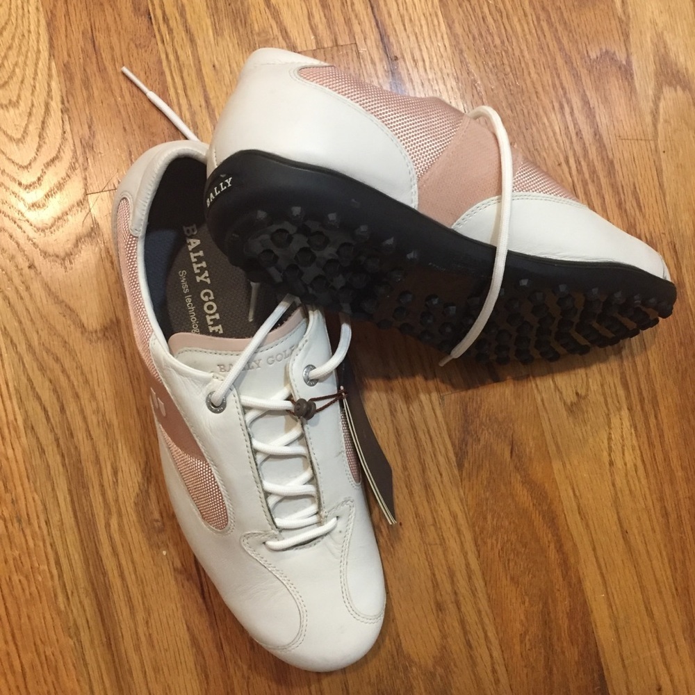 BALLY Birdie Golf shoes  Pink & White 10.5 - - Picture 4 of 9